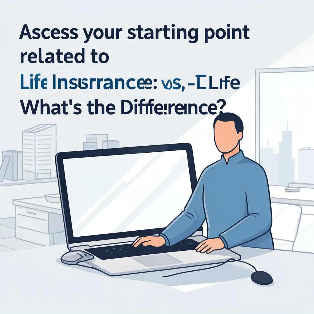 Step 2: Illustration for step: Assess your starting point related to Life Insurance vs. Term Life Insurance:
