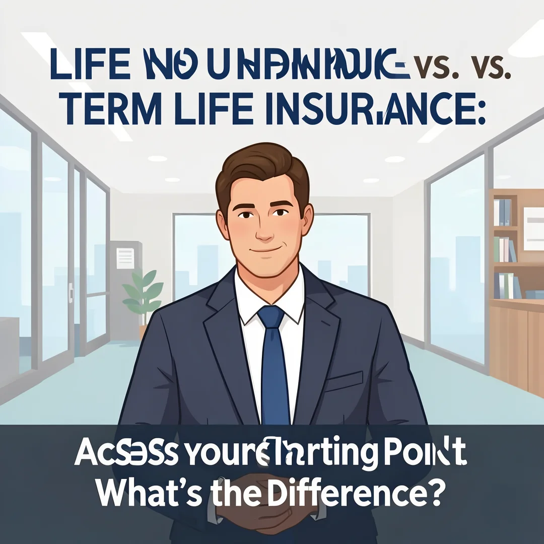 Step 2: Illustration for step: Assess your starting point related to Life Insurance vs. Term Life Insurance: