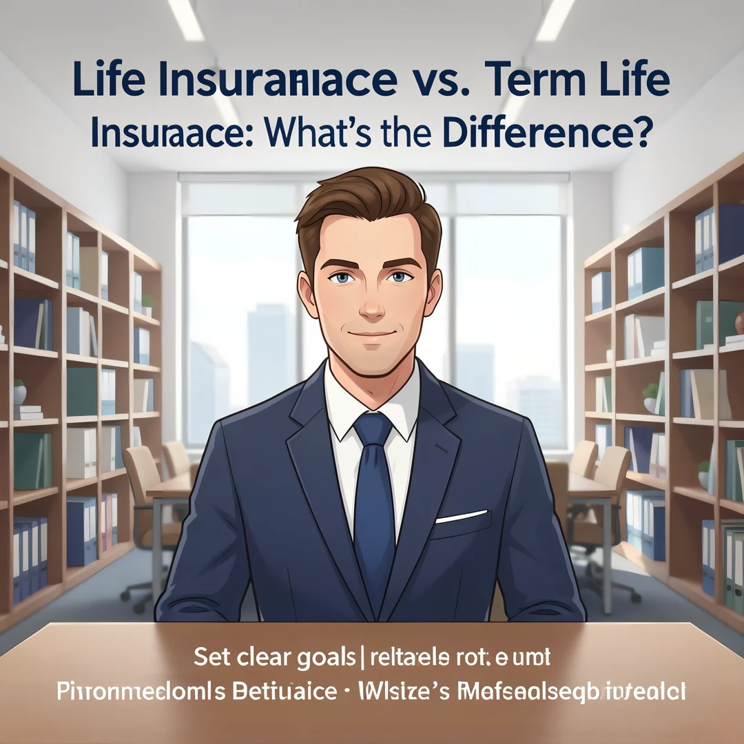 Step 3: Illustration for step: Set clear goals related to Life Insurance vs. Term Life Insurance: What’s the