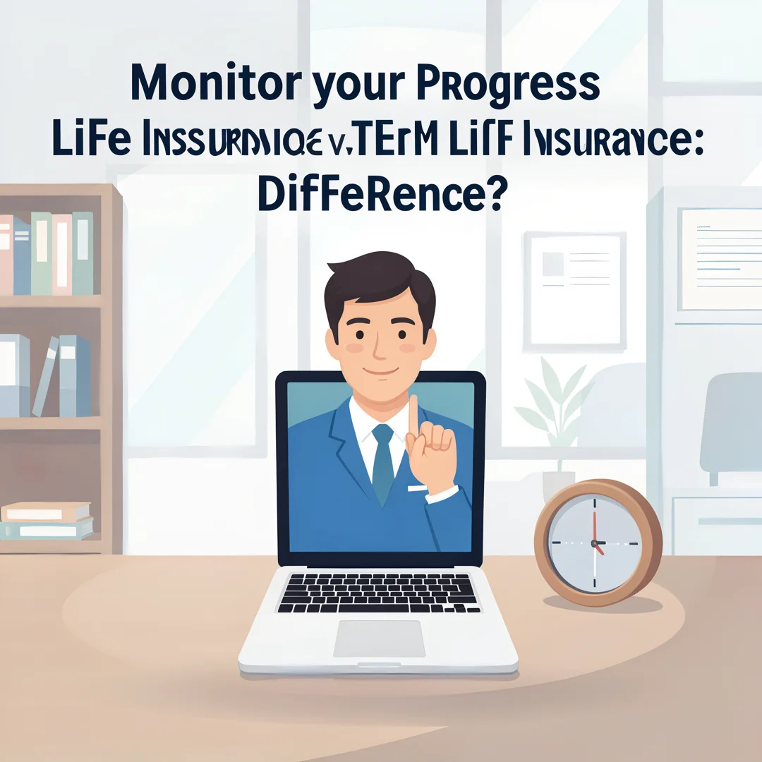 Step 6: Illustration for step: Monitor your progress related to Life Insurance vs. Term Life Insurance: What